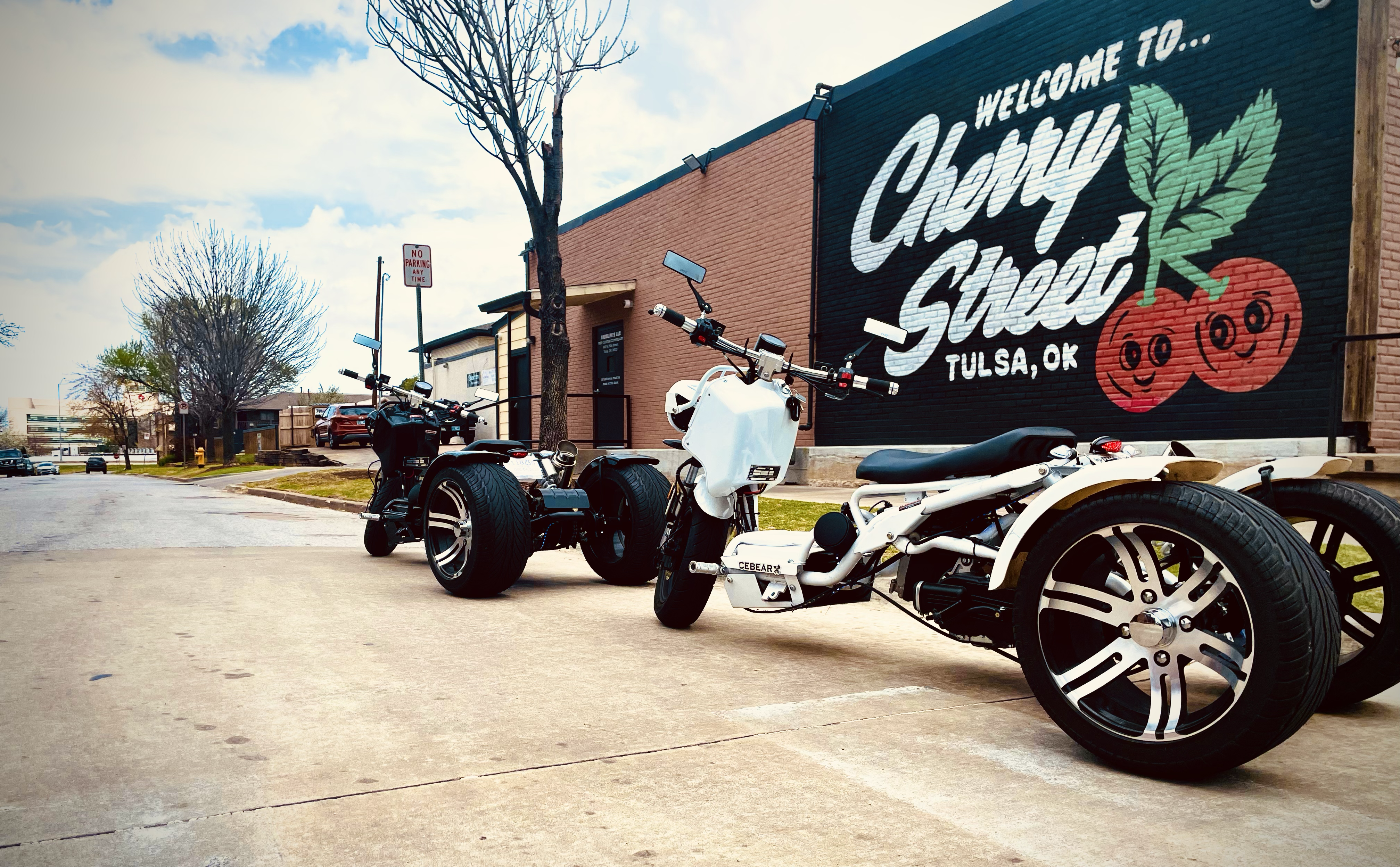 Reeder's Gas Station and Cherry Street